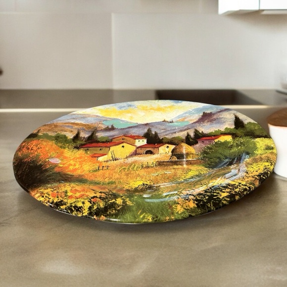 Ceramic Valori Home Serving Plate Made In Italy - Picture 1 of 12